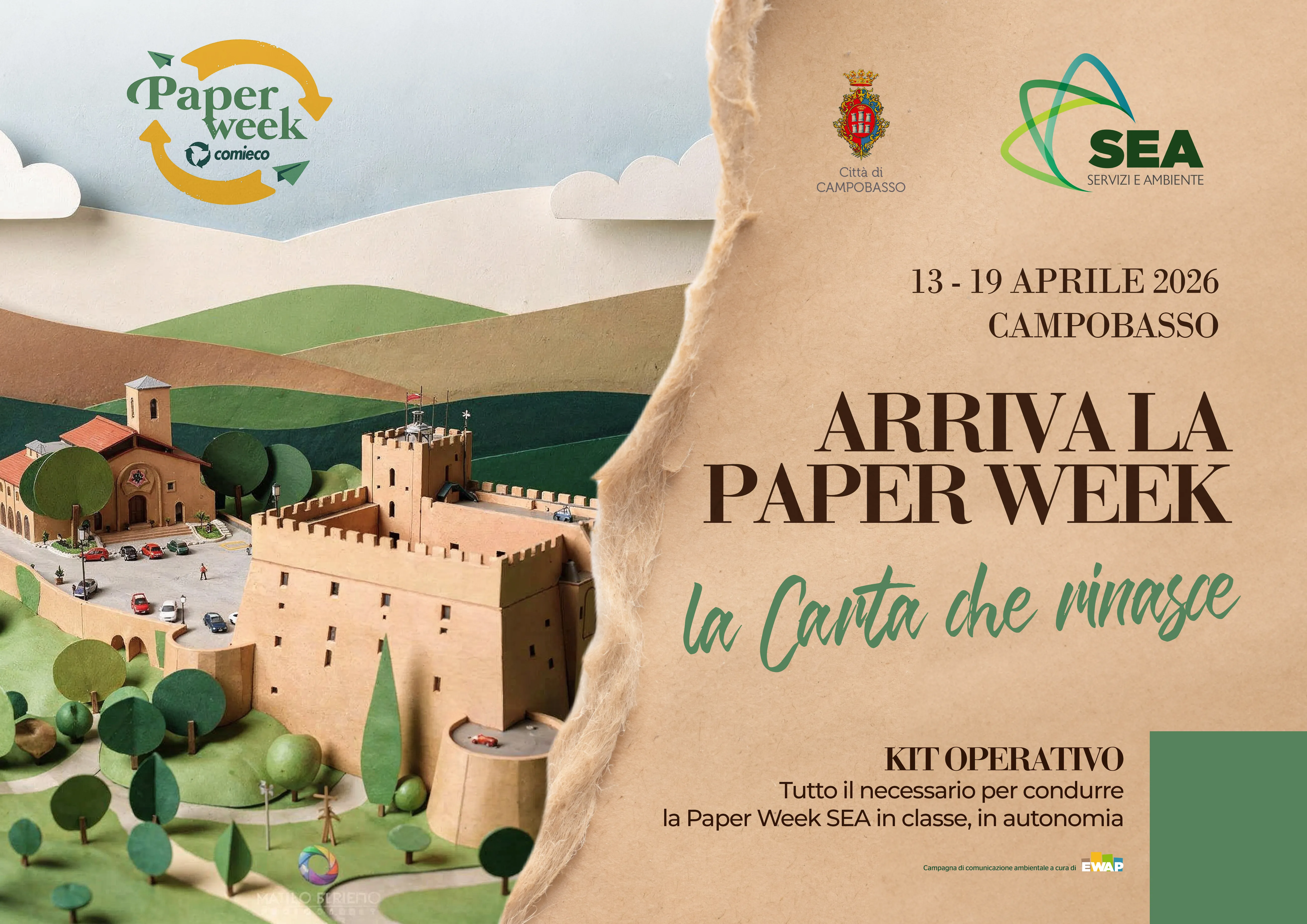 Paper Week 2026: SEA S.p.A. porta la cultura del riciclo della carta nelle scuole di Campobasso